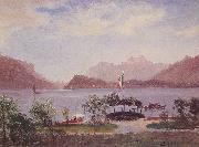 Italian Lake Scene Bierstadt